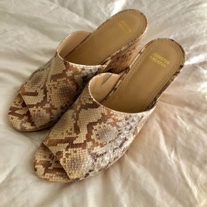 Beautiful snakeskin clogs🌼 by Jonsthon & Murphy!